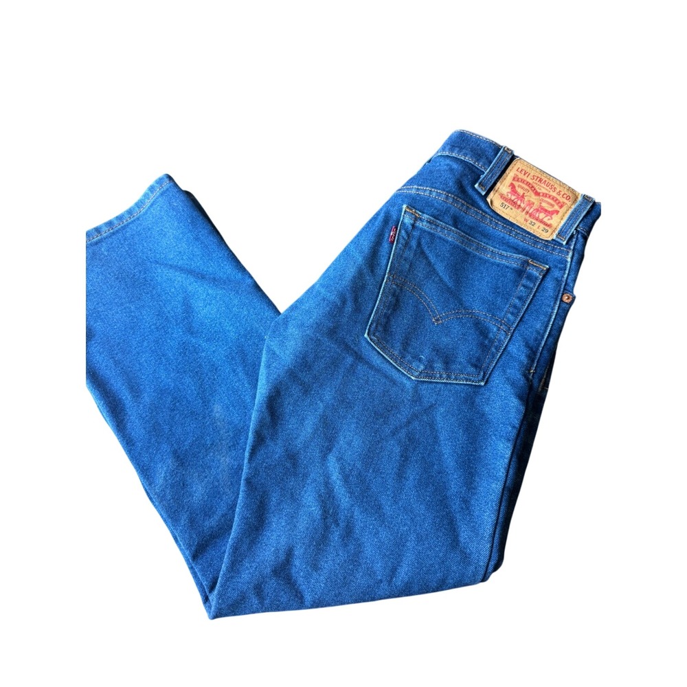 Levi's 517 Men's Bootcut Jeans Blue Denim W32 L29 Made in Mexico Classic Fit